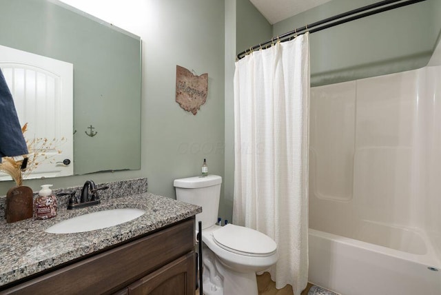 4881 Hoover Rd, Grove City, OH 43123 - full bath featuring vanity and shower / bath combination with curtain
