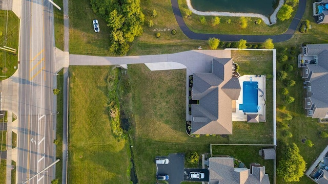 4881 Hoover Rd, Grove City, OH 43123 - drone / aerial view of a pool area