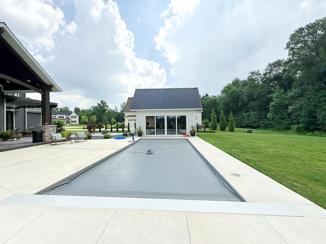 5470 Maple Glen Dr, Galena, OH 43021 - swimming pool featuring a lawn and a patio