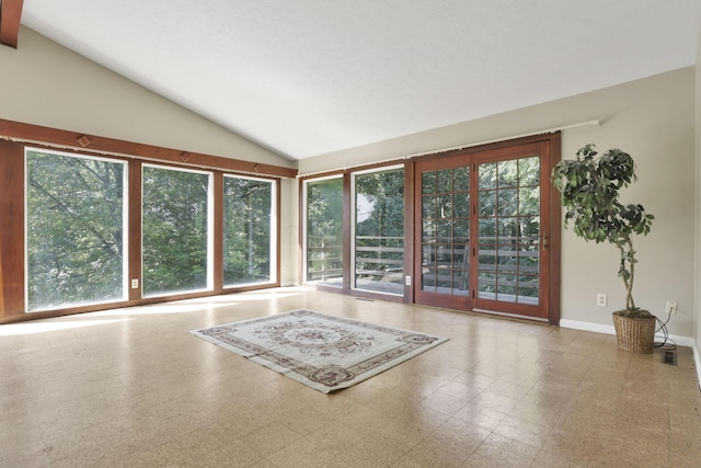 1725 Graham Dr NE, Lancaster, OH 43130 - unfurnished room featuring lofted ceiling and baseboards