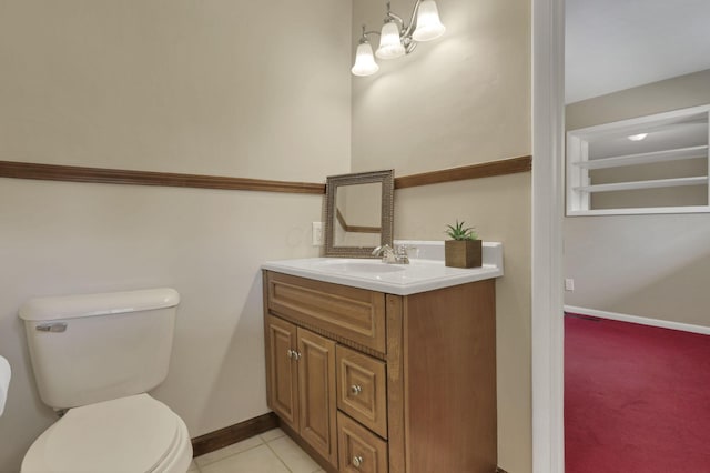 1725 Graham Dr NE, Lancaster, OH 43130 - bathroom featuring vanity and tile patterned flooring