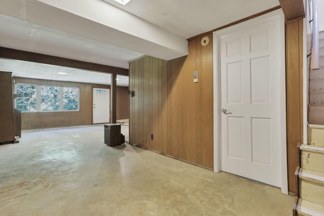 1725 Graham Dr NE, Lancaster, OH 43130 - below grade area featuring wooden walls