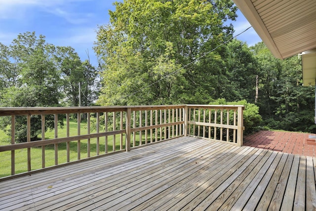 1725 Graham Dr NE, Lancaster, OH 43130 - wooden deck featuring a lawn