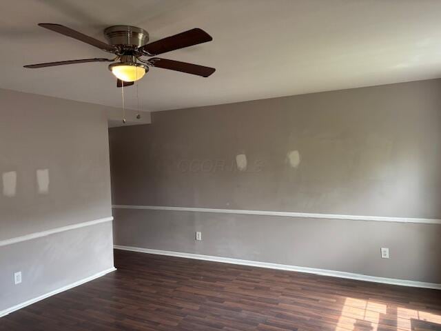 2382 Hardesty Dr S Unit Q5, Columbus, OH 43204 - spare room featuring wood finished floors and ceiling fan