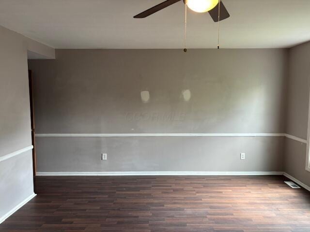 2382 Hardesty Dr S Unit Q5, Columbus, OH 43204 - spare room featuring wood finished floors and ceiling fan