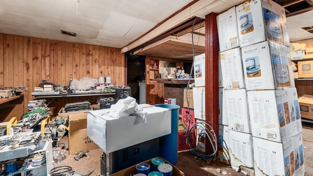 1822 W Mound St, Columbus, OH 43223 - miscellaneous room featuring wood walls