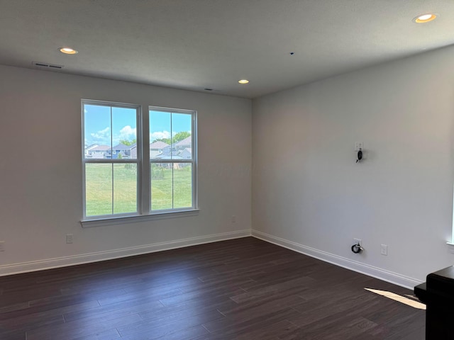 8760 Apricot Way Lot 1917, Plain City, OH 43064 - unfurnished room with dark wood-style floors and recessed lighting