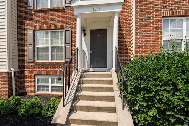 3839 Rubythroat Dr, Columbus, OH 43230 - property entrance with brick siding