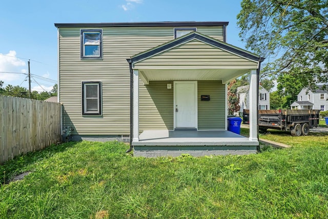 2292 Traymore Pl, Columbus, OH 43211 - rear view of house with covered porch