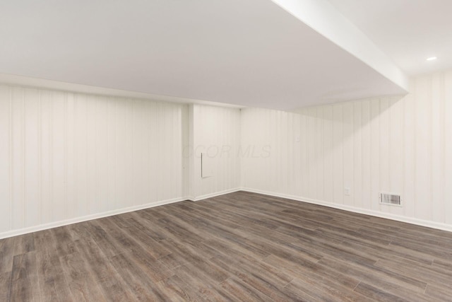 2664 Sonata Dr, Columbus, OH 43209 - finished below grade area with wood finished floors and baseboards