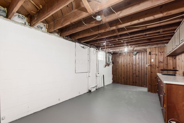 2664 Sonata Dr, Columbus, OH 43209 - unfinished basement featuring electric panel