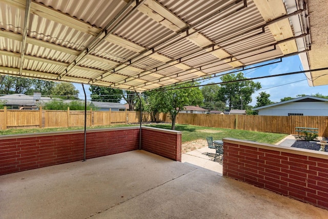 2664 Sonata Dr, Columbus, OH 43209 - fenced backyard with a patio and outdoor dining space
