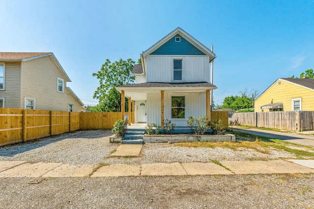 3189 E 6th Ave, Columbus, OH 43219 - view of front of house with covered porch and board and batten siding