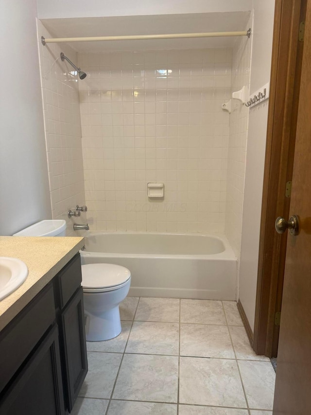 2022 Queensgate Ln, Columbus, OH 43235 - full bathroom featuring vanity, shower / tub combination, and tile patterned flooring