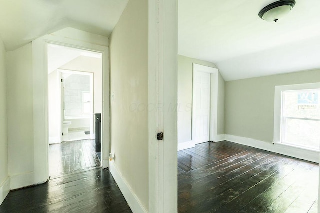 186 S Walnut St, Chillicothe, OH 45601 - bonus room featuring vaulted ceiling and dark wood-type flooring