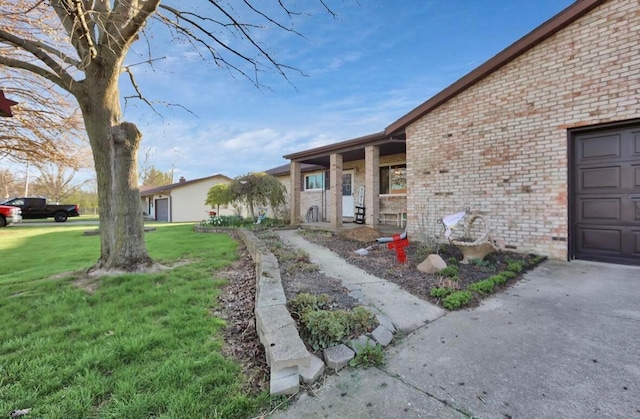 12232 Cleo Rd, Orient, OH 43146 - view of green lawn with a garage