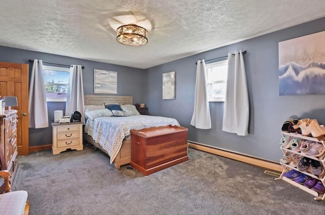 12232 Cleo Rd, Orient, OH 43146 - carpeted bedroom featuring a textured ceiling and baseboards