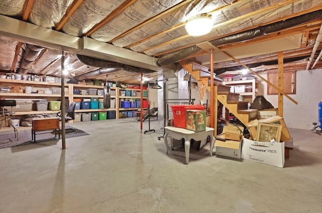 12232 Cleo Rd, Orient, OH 43146 - unfinished below grade area featuring stairs