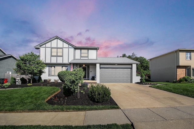 6146 Catawba Dr, Grove City, OH 43123 - english style home with a garage, driveway, and a front yard