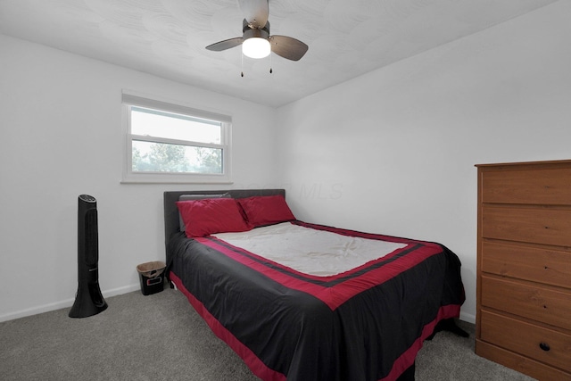 6146 Catawba Dr, Grove City, OH 43123 - carpeted bedroom with baseboards and ceiling fan