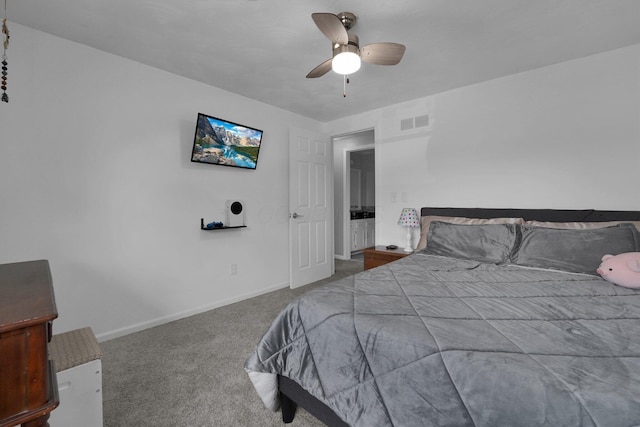 6146 Catawba Dr, Grove City, OH 43123 - bedroom featuring carpet and ceiling fan