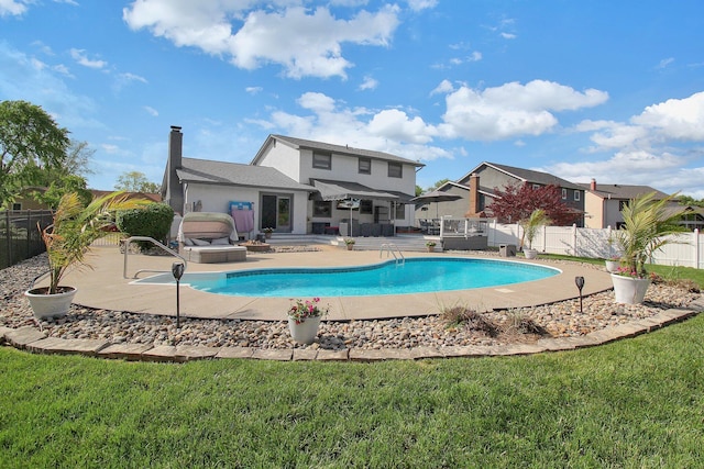 6146 Catawba Dr, Grove City, OH 43123 - view of pool featuring a fenced backyard and a patio area