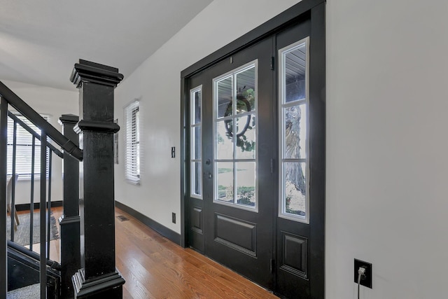 10123 Loop Rd, Millersport, OH 43046 - entryway featuring plenty of natural light, wood finished floors, and stairway