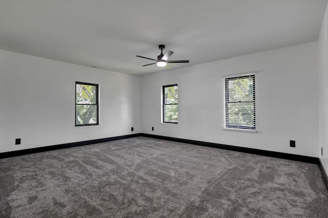 10123 Loop Rd, Millersport, OH 43046 - empty room with carpet floors, healthy amount of natural light, and ceiling fan
