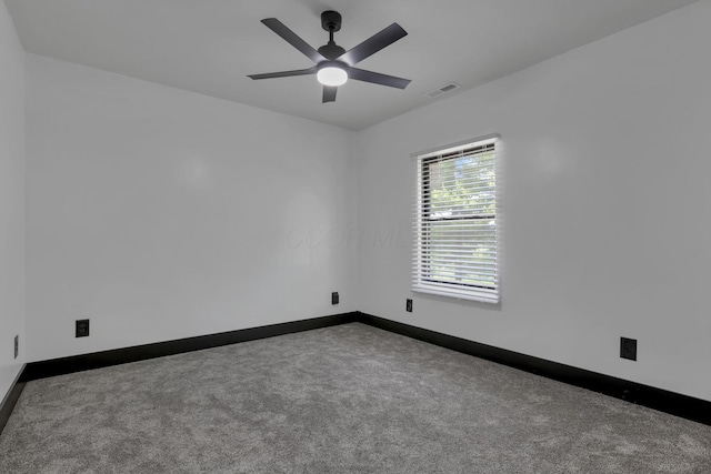 10123 Loop Rd, Millersport, OH 43046 - unfurnished room featuring carpet flooring and a ceiling fan