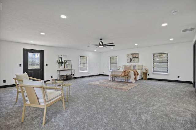 10123 Loop Rd, Millersport, OH 43046 - bedroom with carpet flooring and recessed lighting