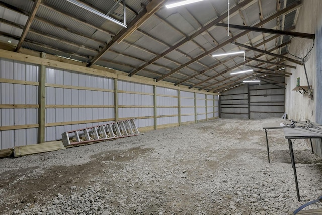 10123 Loop Rd, Millersport, OH 43046 - garage with metal wall