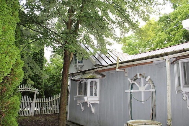 128 Gilead St, Cardington, OH 43315 - view of side of home with a metal roof and a standing seam roof
