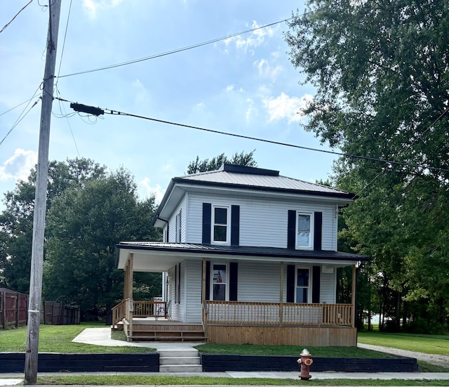 279 Whetstone St, Bucyrus, OH 44820 - view of front of property featuring a porch and a metal roof