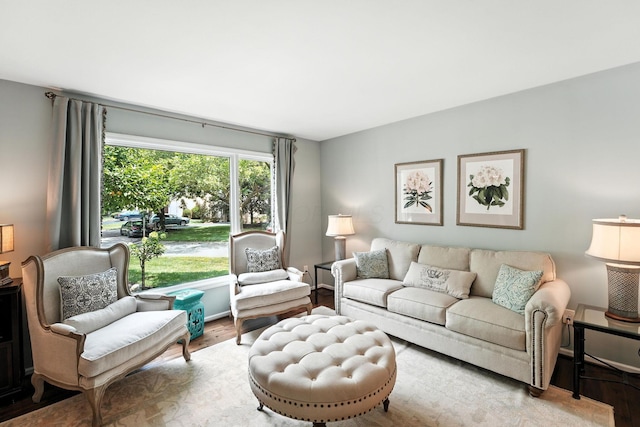 371 Ashworth Ct, Dublin, OH 43017 - living area featuring wood finished floors