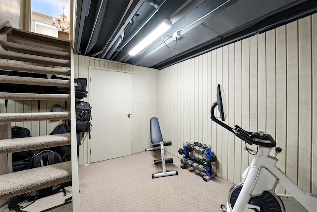 371 Ashworth Ct, Dublin, OH 43017 - workout area featuring carpet