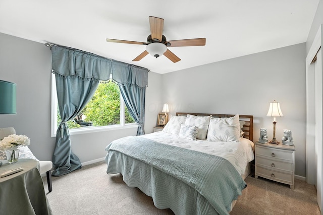 371 Ashworth Ct, Dublin, OH 43017 - bedroom featuring carpet floors and a ceiling fan