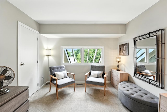 371 Ashworth Ct, Dublin, OH 43017 - living area featuring carpet floors and baseboards