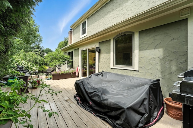 371 Ashworth Ct, Dublin, OH 43017 - wooden deck featuring a grill