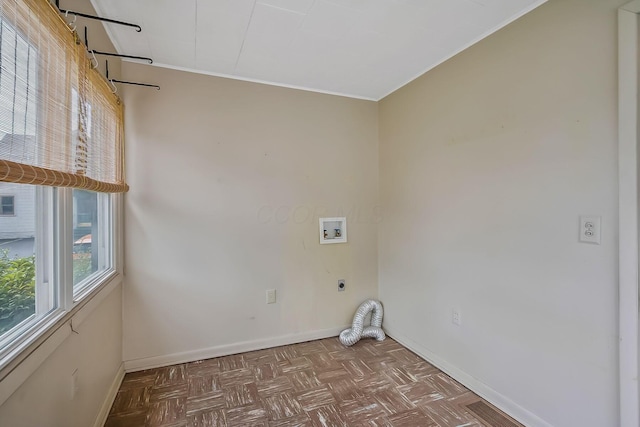 126 Dix Ave, Marion, OH 43302 - washroom with washer hookup, electric dryer hookup, and crown molding