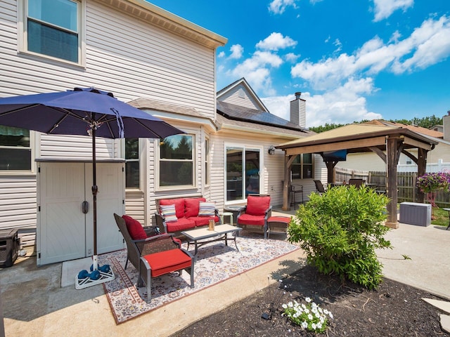 238 Key Blvd, Pataskala, OH 43062 - view of patio with outdoor lounge area and a gazebo