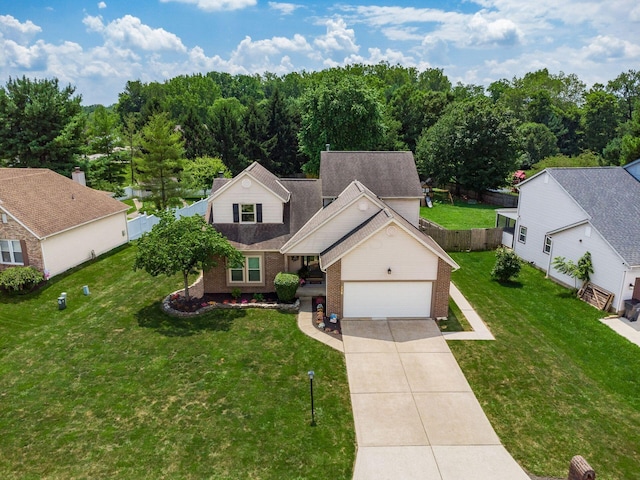 238 Key Blvd, Pataskala, OH 43062 - view of front facade featuring brick siding, concrete driveway, and a garage