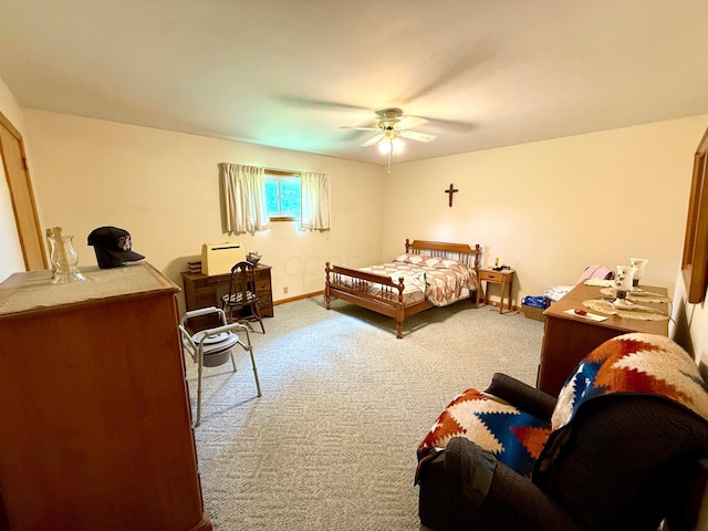403 N Columbus St, Somerset, OH 43783 - bedroom featuring carpet and a ceiling fan