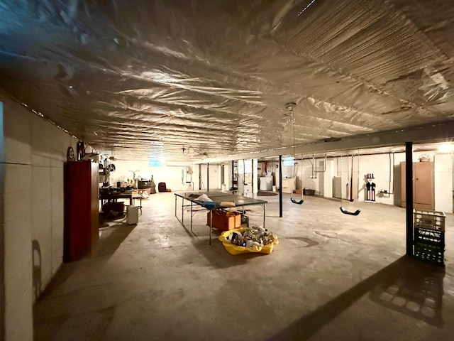 403 N Columbus St, Somerset, OH 43783 - miscellaneous room featuring unfinished concrete floors