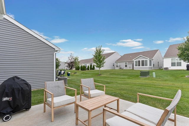 507 Curry Dr, Pataskala, OH 43062 - view of patio with area for grilling and a residential view