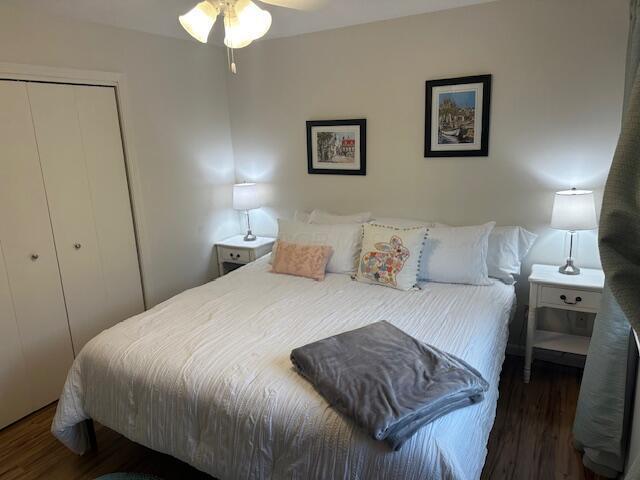 241 Chase Ave Unit B1L, Russells Point, OH 43348 - bedroom featuring wood finished floors and a closet