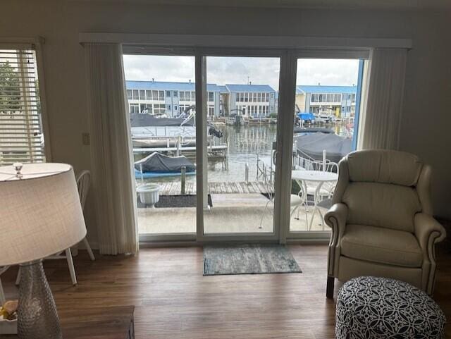 241 Chase Ave Unit B1L, Russells Point, OH 43348 - entryway with wood finished floors and plenty of natural light