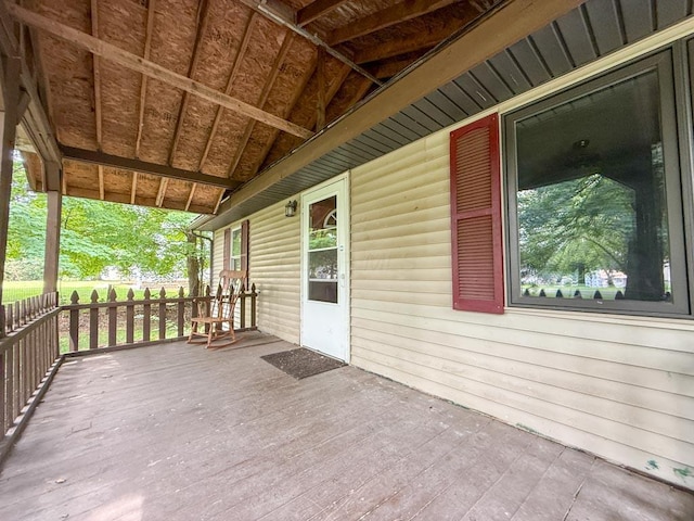 206 William St, Fulton, OH 43321 - view of wooden terrace
