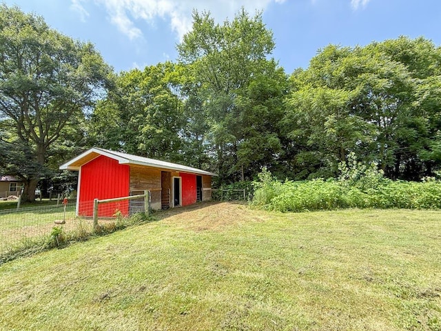 206 William St, Fulton, OH 43321 - view of yard featuring an outbuilding