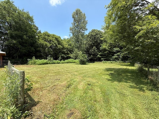 206 William St, Fulton, OH 43321 - view of yard featuring a wooded view