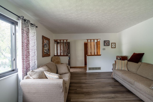 3709 Juniper St, Grove City, OH 43123 - living room featuring wood finished floors and a textured ceiling